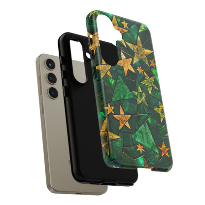 Green Celestial Stained Glass Mosaic Phone Case