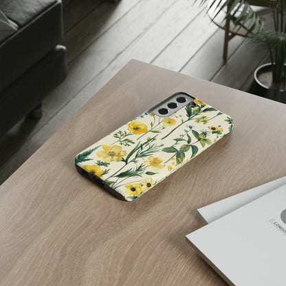 Floral Sage Yellow Wildflower Phone Case