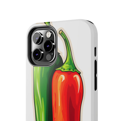 Green or Red Hot Chiles iPhone Case | New Mexico Fiery Flavors for Spice Lovers