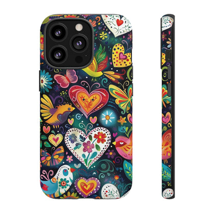 Floral Butterfly Magic Hearts Phone Case