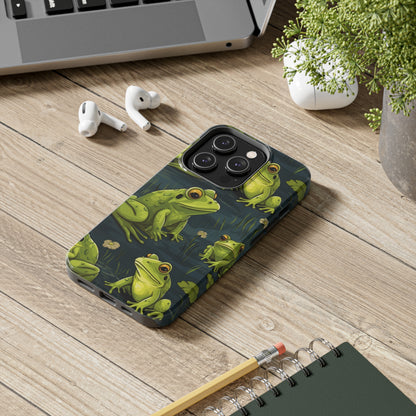 Green frog iPhone case