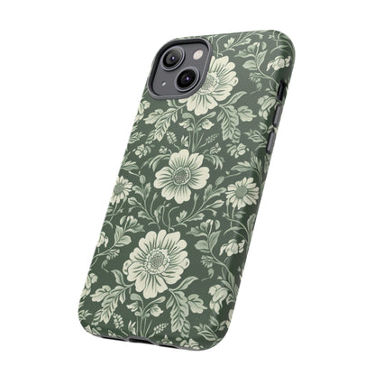 Floral Sage Green Wildflower Phone Case