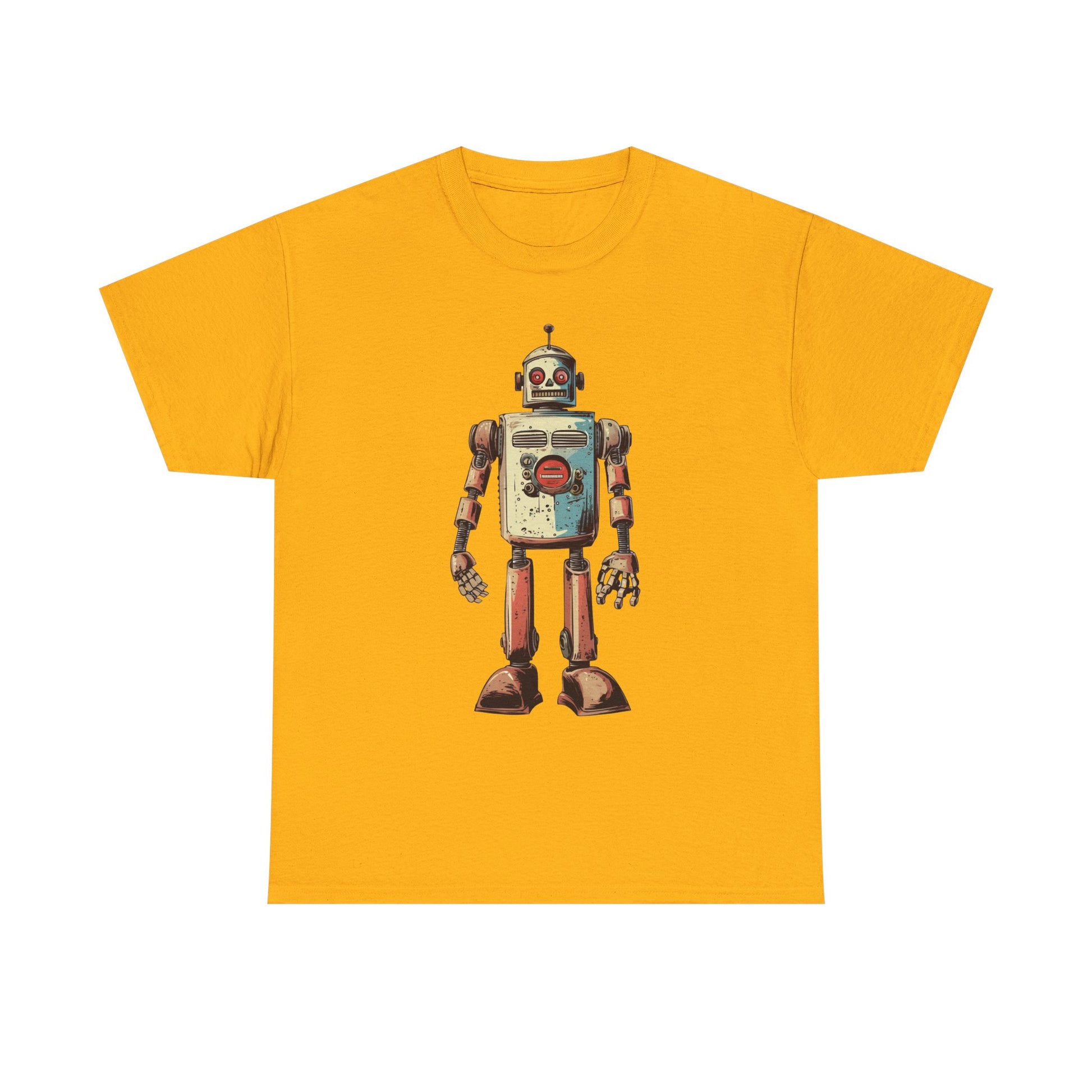 vintage robot collector sci fi tee
