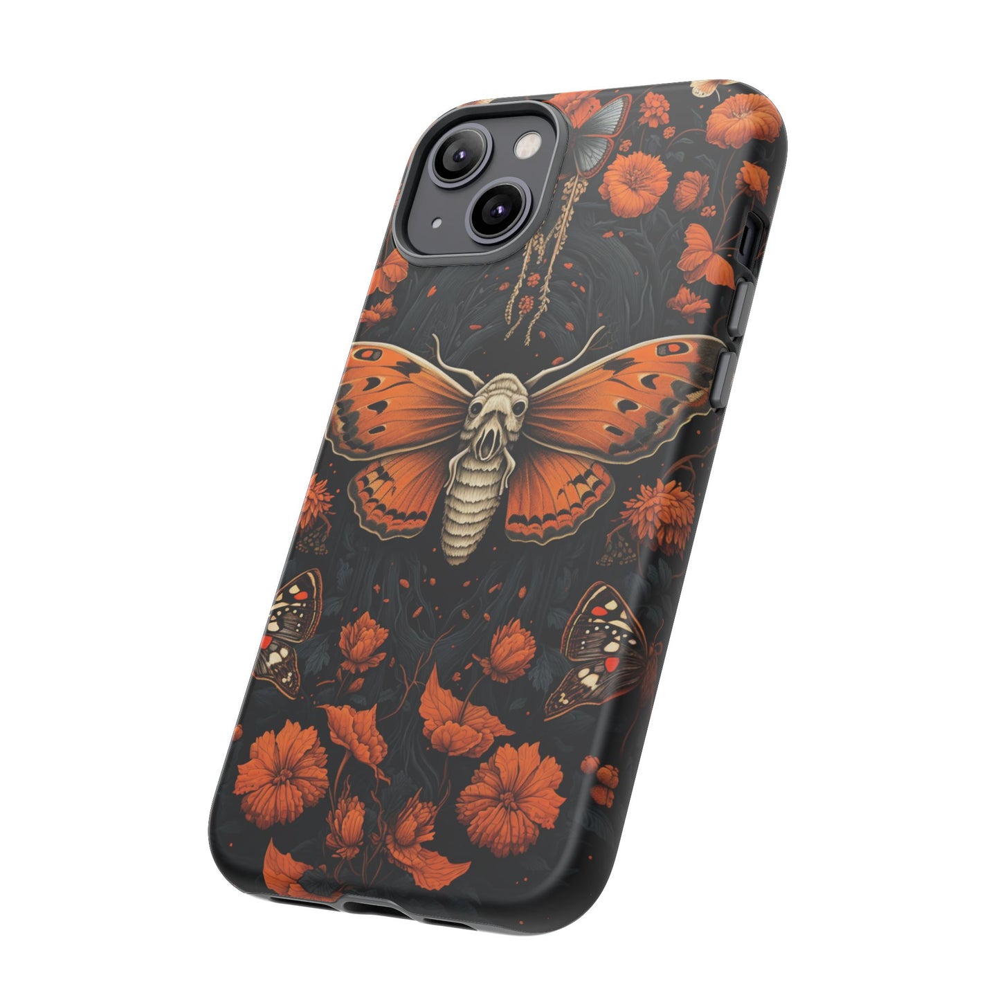 Eerie Elegance Halloween Goth Moth Phone Cover