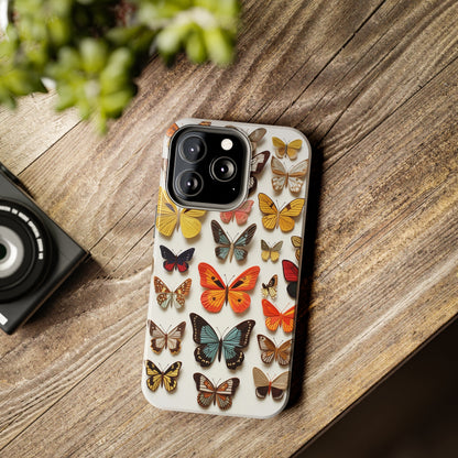 Elegant Embroidery: Delicate Butterfly iPhone Case – Crafted with Precision