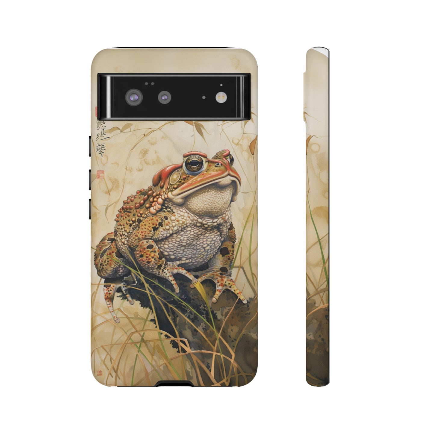 Toad on a Branch Japanese Style Art Painting Phone Case