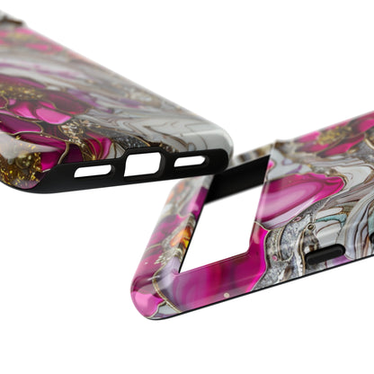 Stained Glass Magenta Floral Paisley Explosion Phone Case