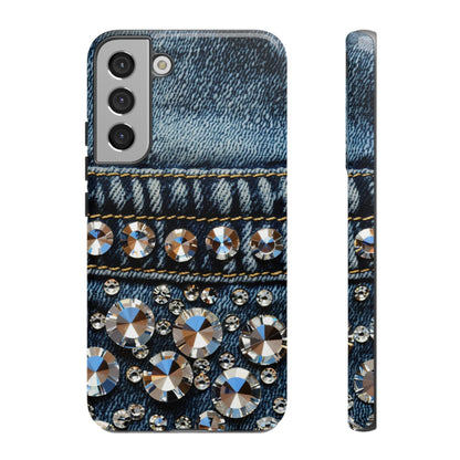 Blue Jean Queen Rhinestone Bling Phone Case