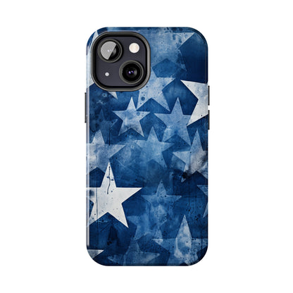 Starry Nights: Denim Dreams | Celestial Star-Patterned iPhone Case