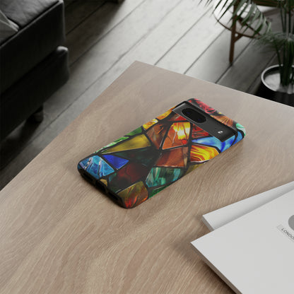 Color Explosion Abstract Stained Glass Phone Case