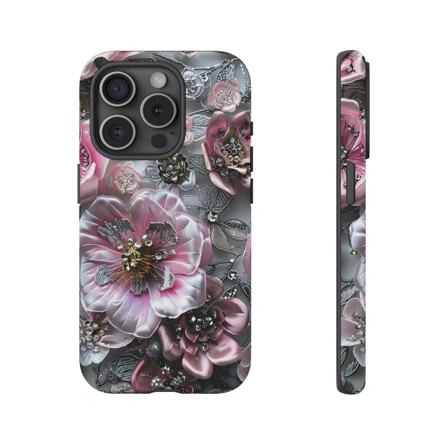 Coquette Aesthetic Floral Art iPhone 15 Case