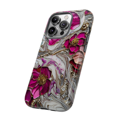 Stained Glass Magenta Floral Paisley Explosion Phone Case