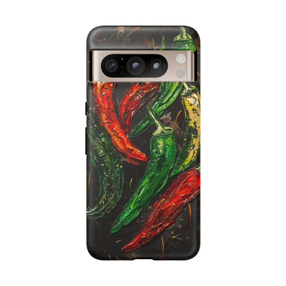 Colorful chili peppers case for iPhone 14 Pro Max