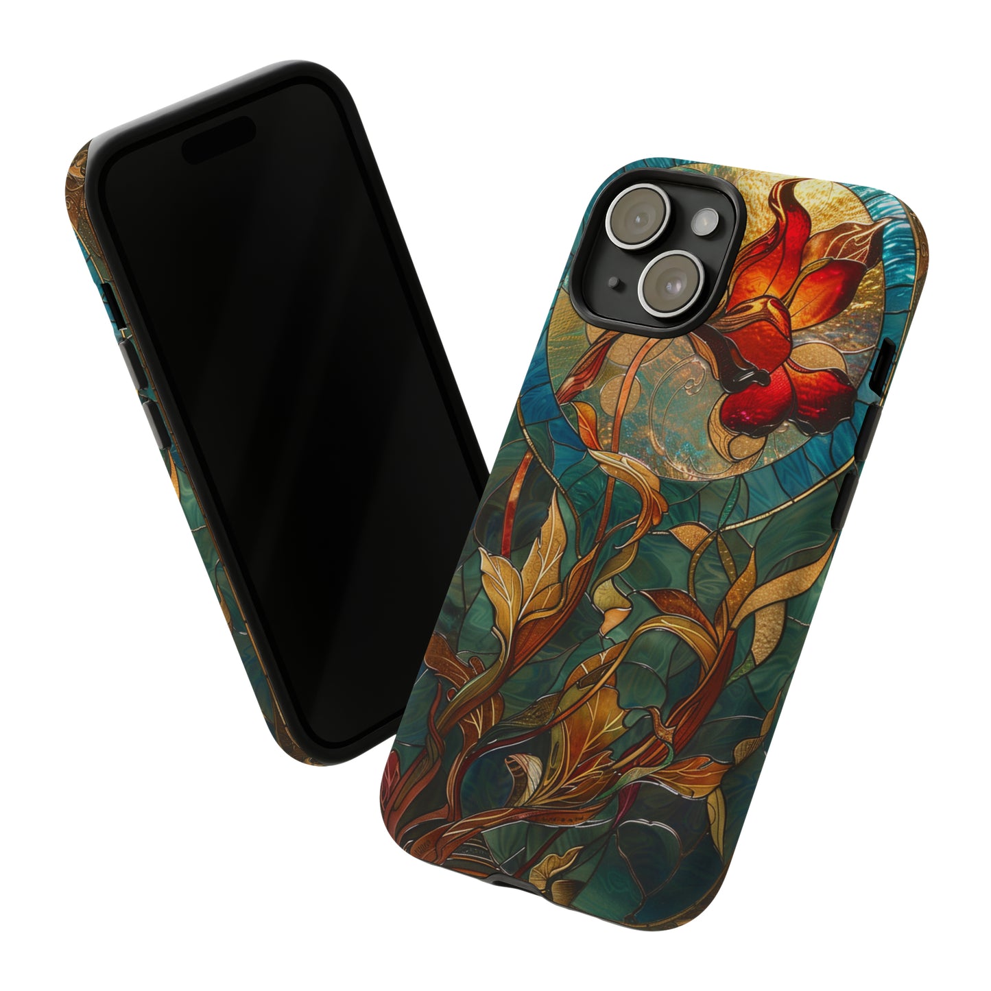 Art Nouveau Floral Full Moon Phone Case