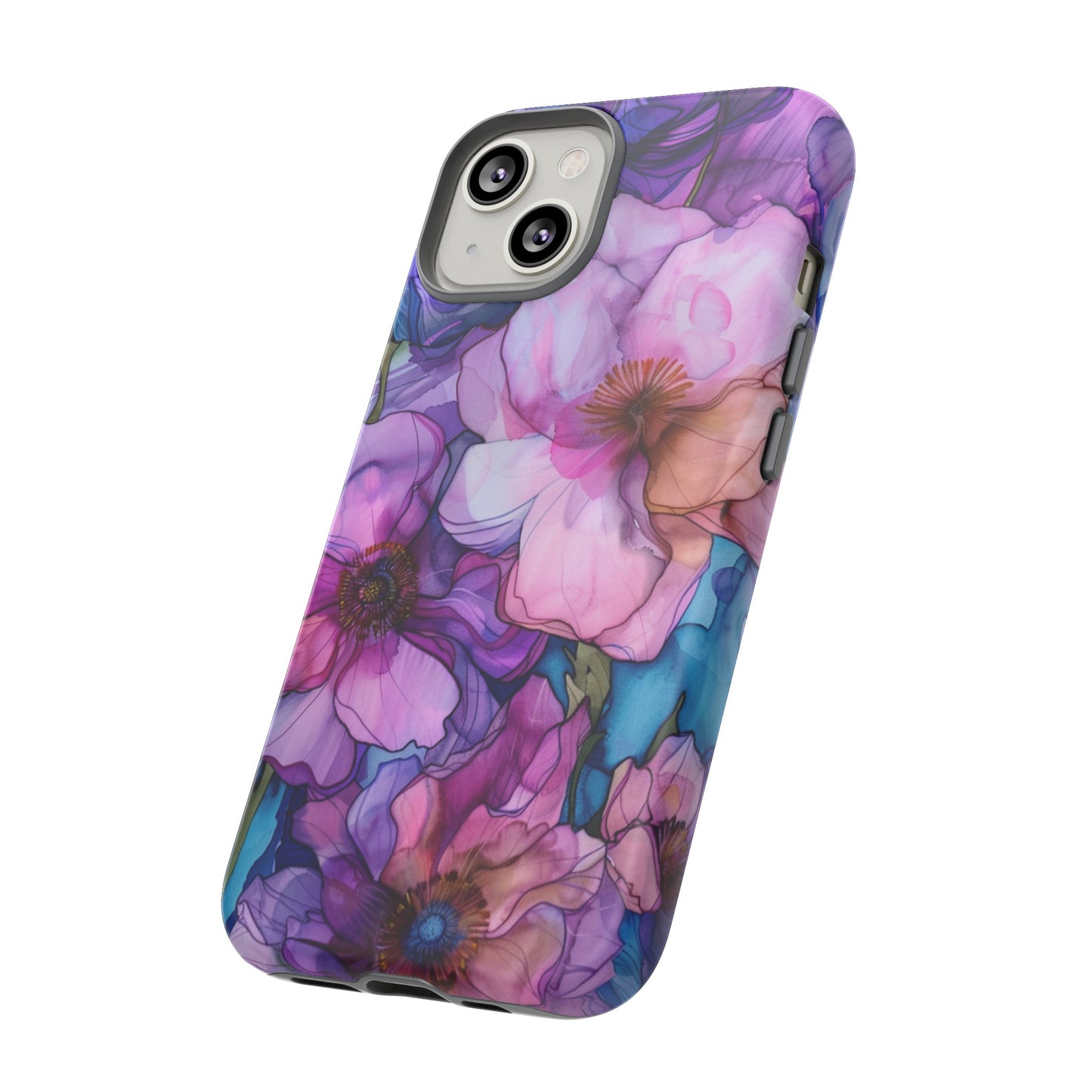 Purple Flower Stained Glass Phone Case