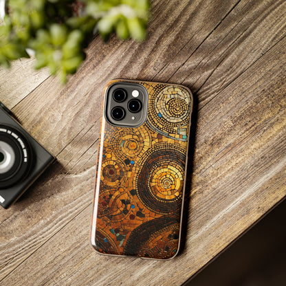 Golden Spiral Tile iPhone Case | Add Glamour and Elegance to Your Device