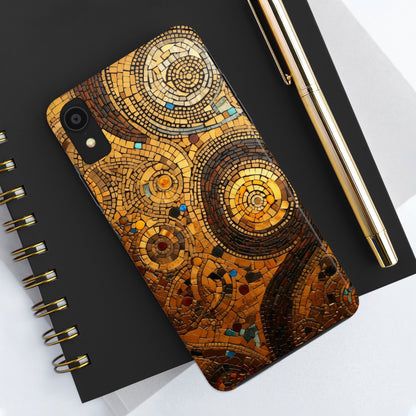 Golden Spiral Tile iPhone Case | Add Glamour and Elegance to Your Device