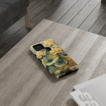 Zen Lotus Watercolor Painting iPhone 15 Case