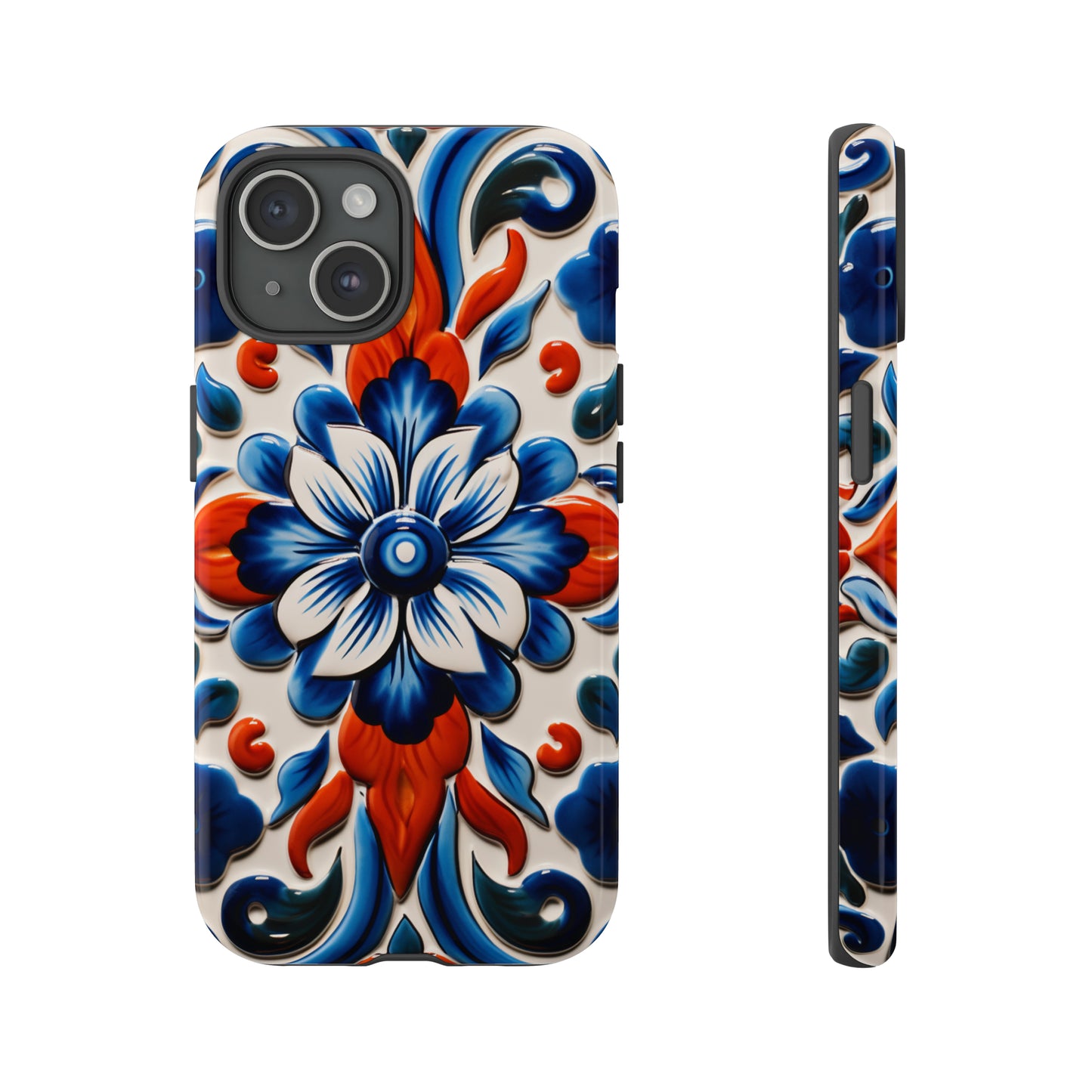 Mexican Talavera Tile Design iPhone 15 Case