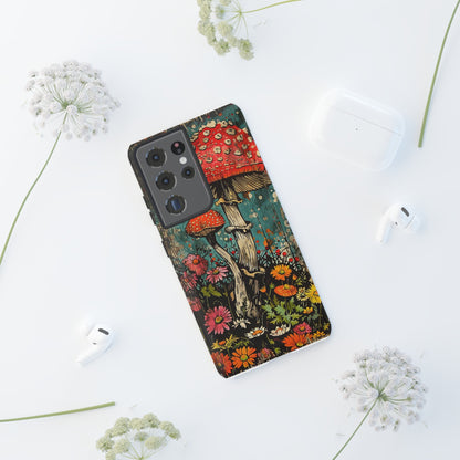 Trippy Magic Mushroom Retro Art Phone Case