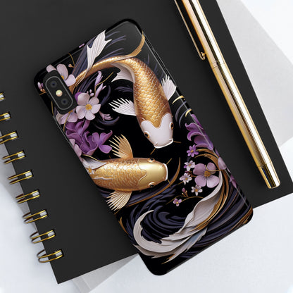 Graceful Flow: Koi Fish Inspired | Japanese Art Masterpiece iPhone Case