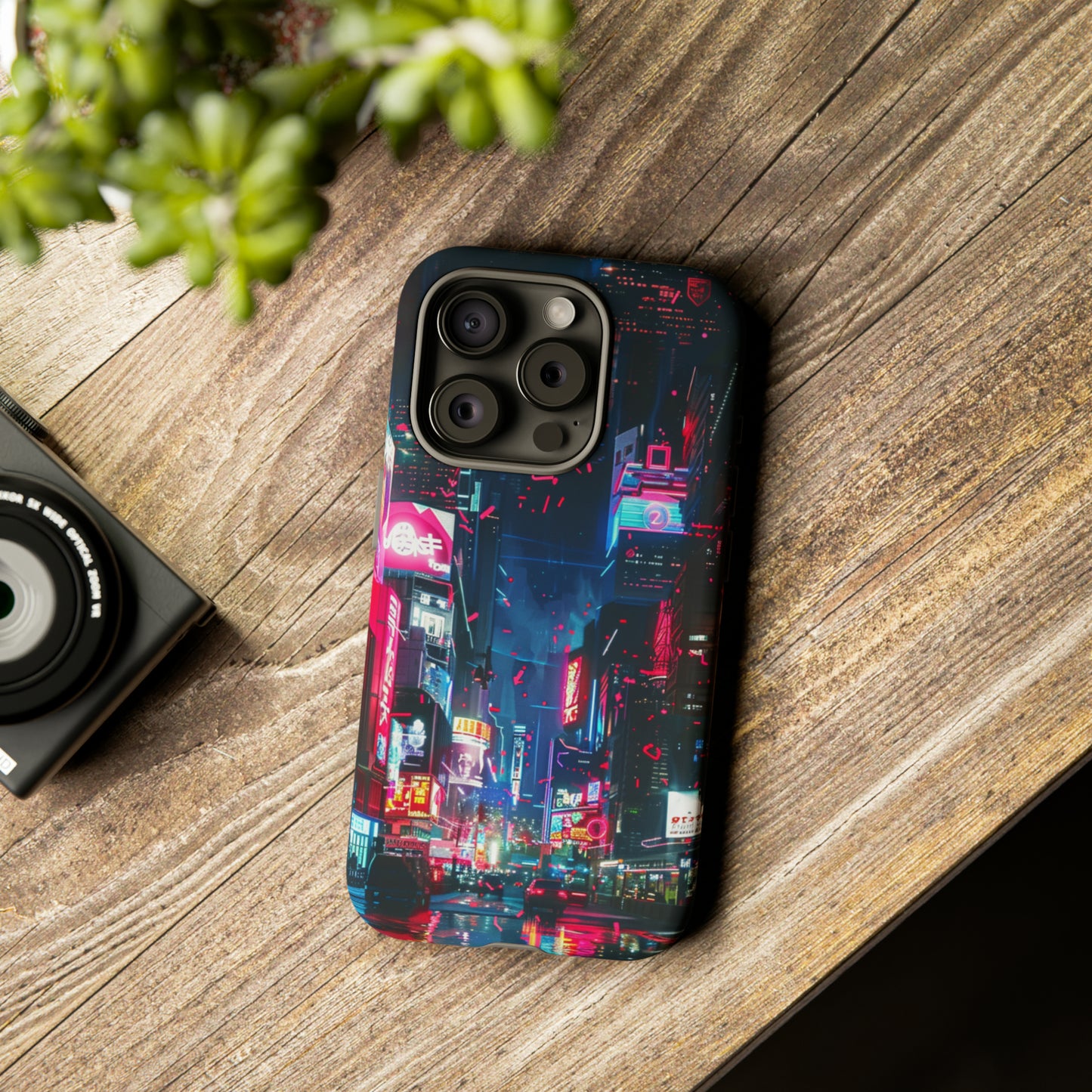 Cyberpunk Tokyo Cityscape Phone Case