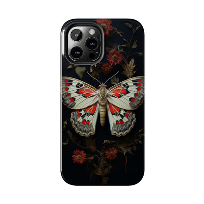 Deadhead Moth Gothic Floral Aesthetic Dark Academia iPhone Case | Embrace Mysterious Elegance