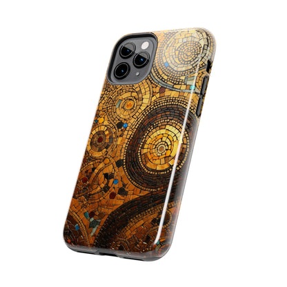 Golden Spiral Tile iPhone Case | Add Glamour and Elegance to Your Device