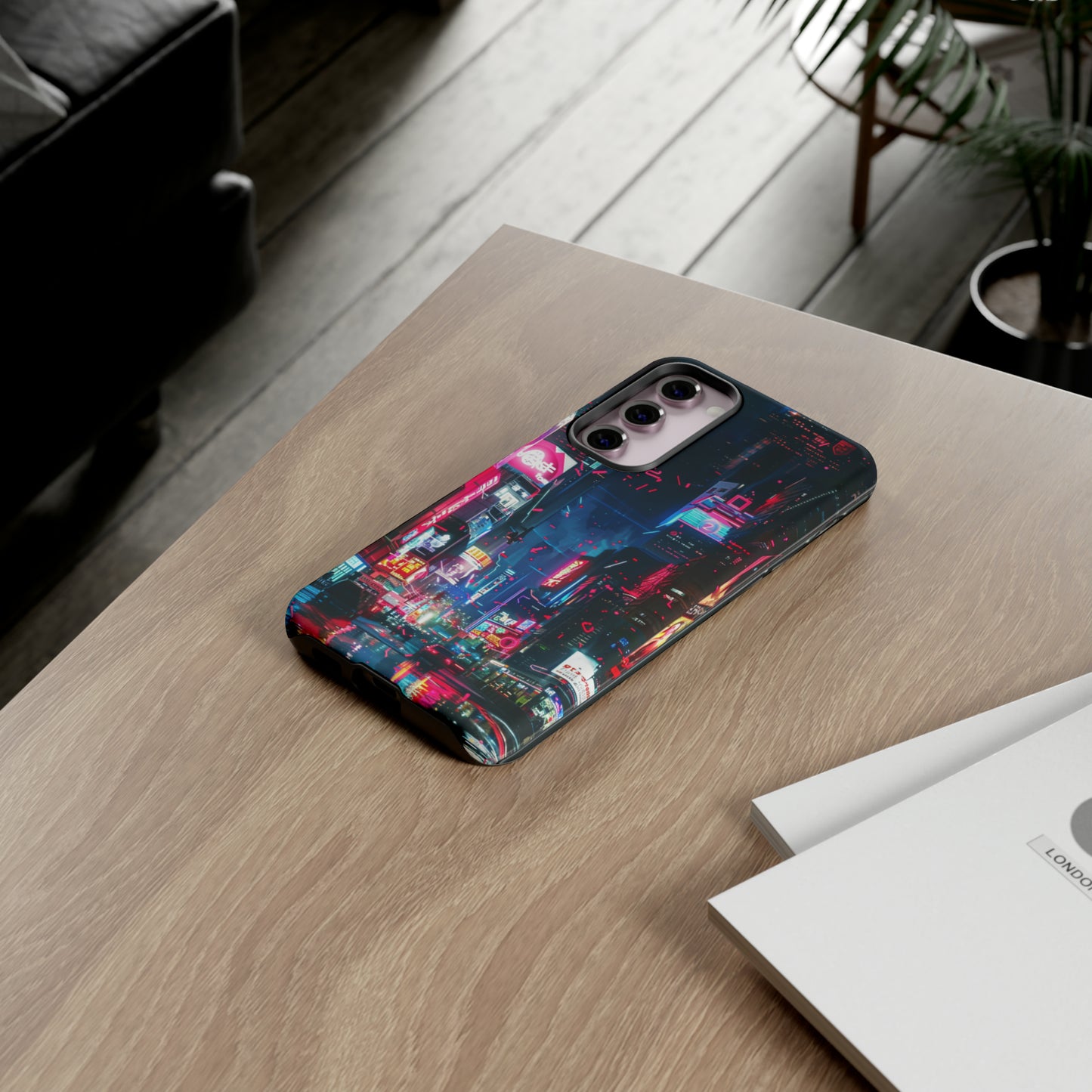 Cyberpunk Tokyo Cityscape Phone Case