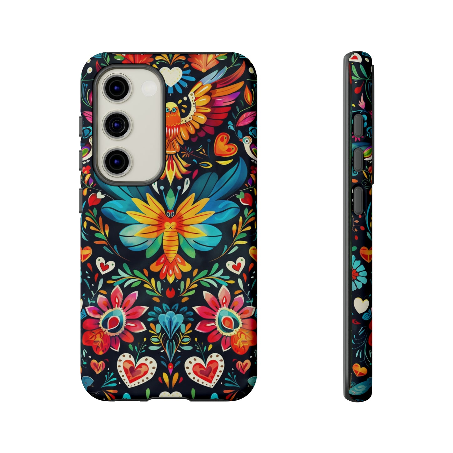 Floral Explosion Magic Hearts Phone Case