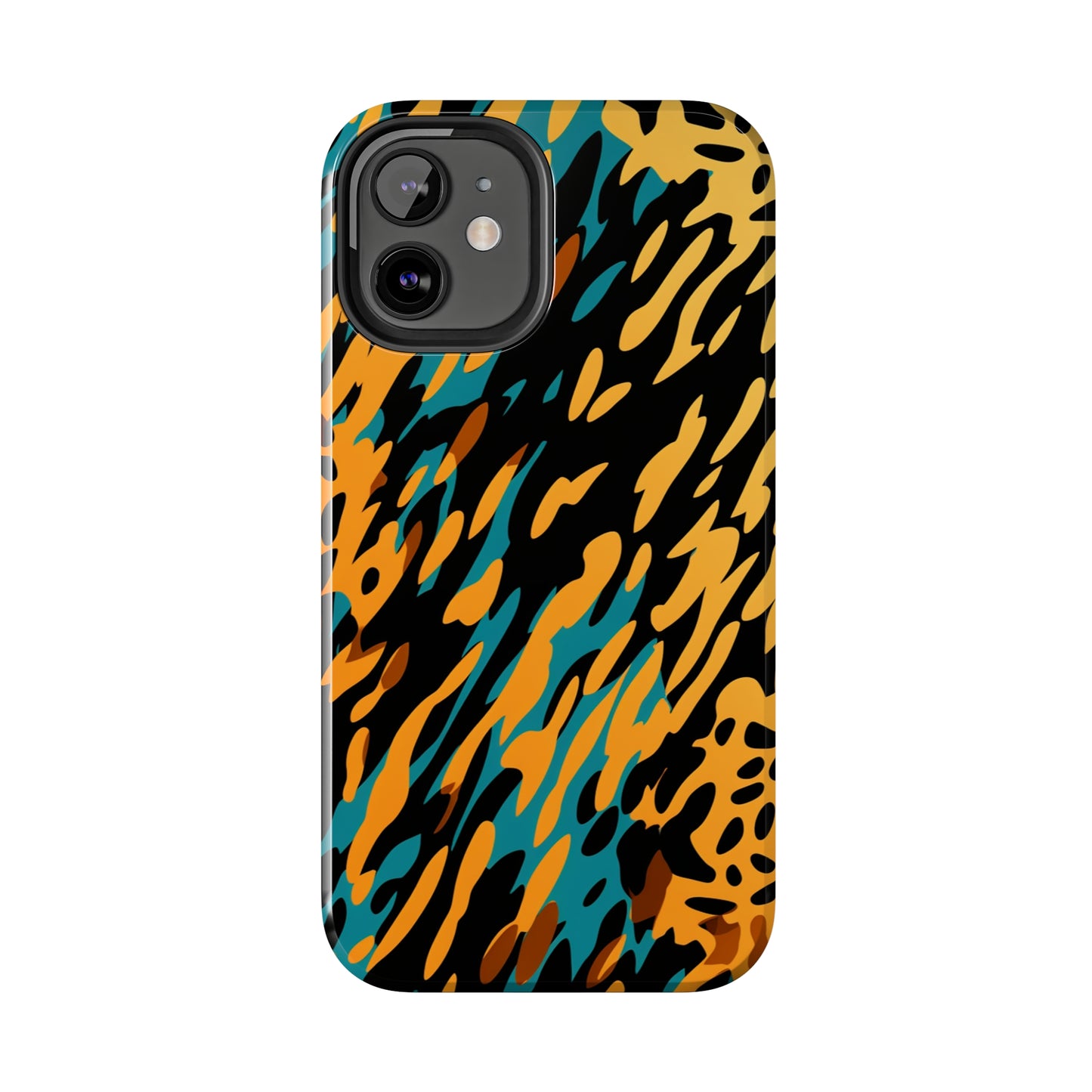 Luxury Leopard & Retro Magic Zebra: The Ultimate Wild Duo iPhone Case