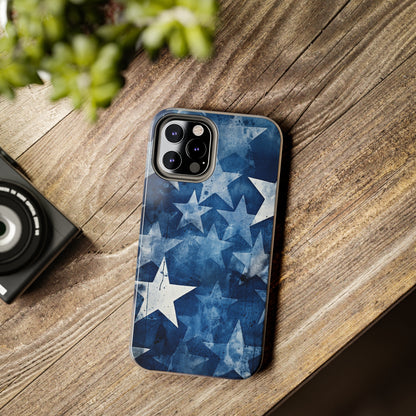 Starry Nights: Denim Dreams | Celestial Star-Patterned iPhone Case