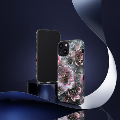 Coquette Aesthetic Floral Art iPhone 15 Case