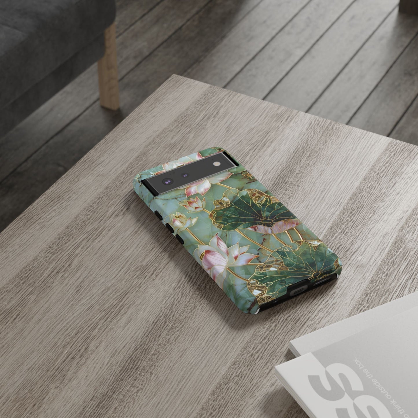 Elegant Floral Phone Case - Tough Cases with Lotus Design