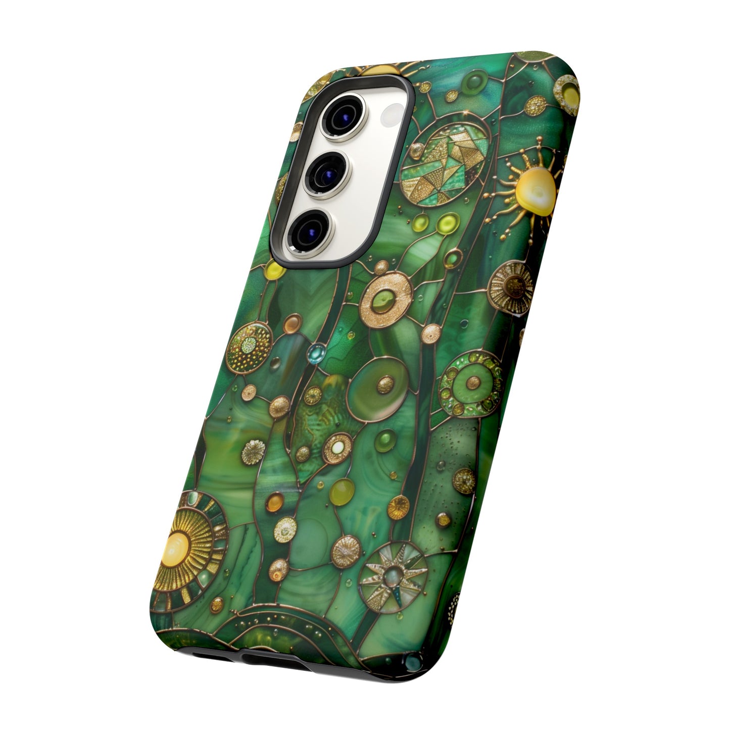 Green Celestial Stained Glass Mosaic Phone Case