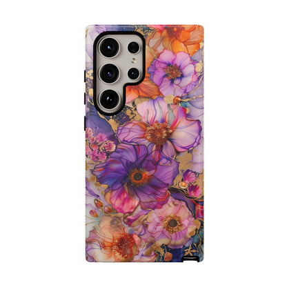 Colorful floral pattern phone case for Samsung Galaxy S24