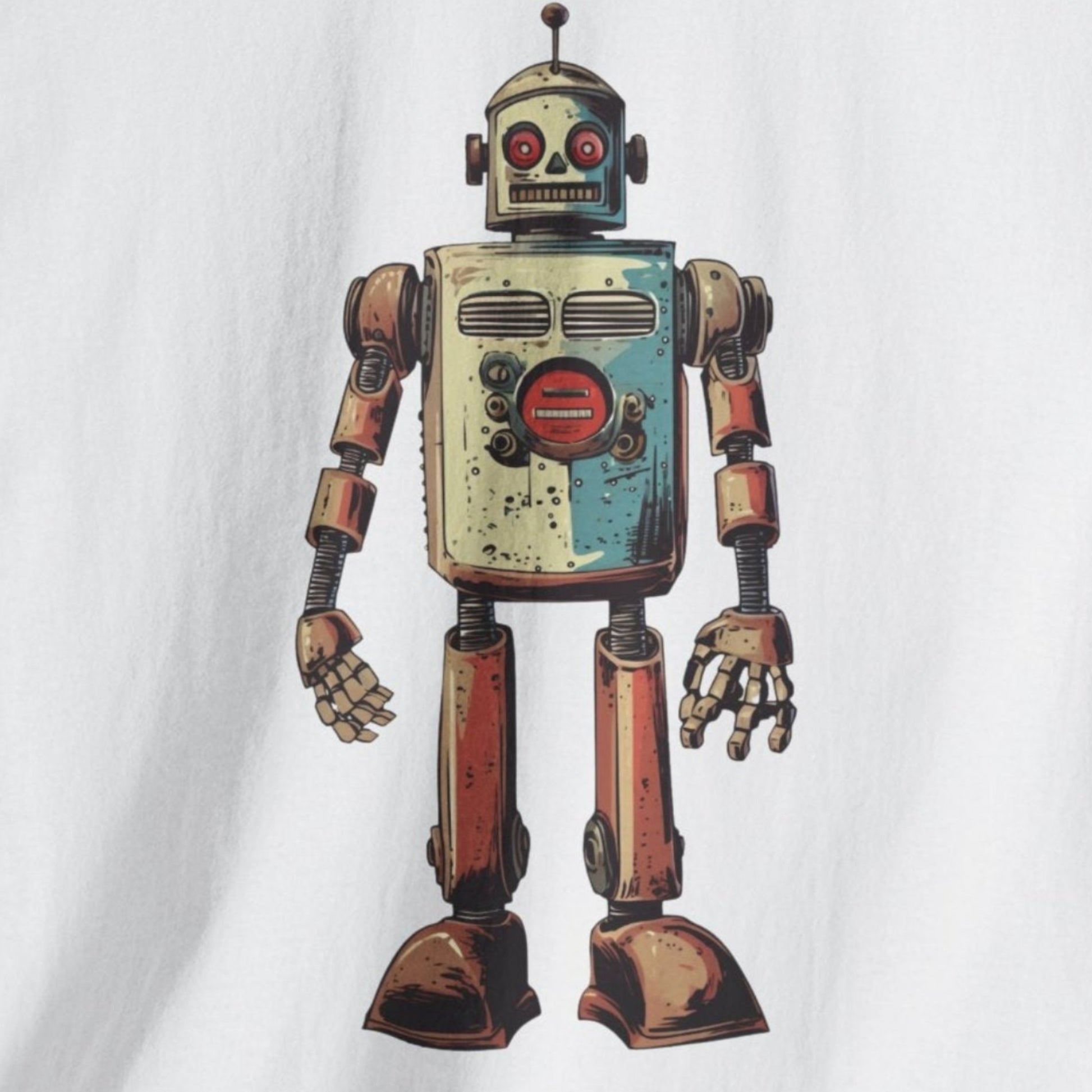 vintage 60s robot toy sci fi t shirt