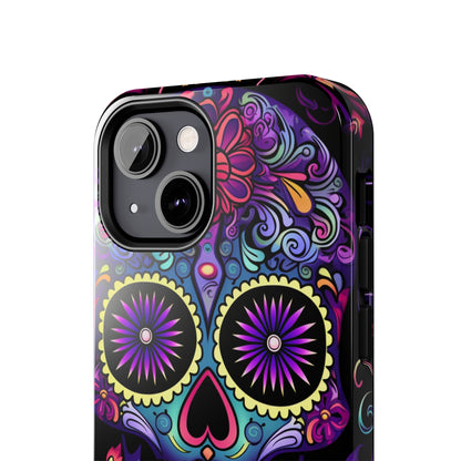 Sugar Skull iPhone Case | Dia de los Muertos Tough Case for iPhone 11, 12, 13