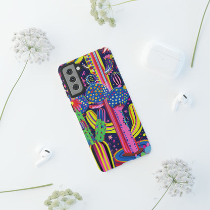 Retro 1960s Psychedelic Cactus Flowers Phone Case