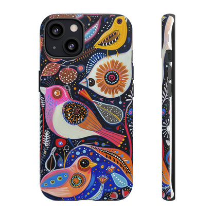 Mexican Style Bird Painting Phone Case