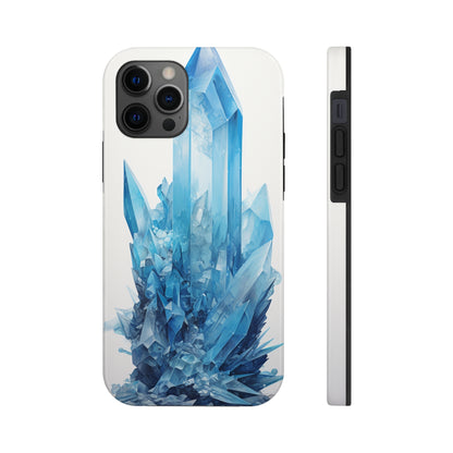 Healing Blue Crystal iPhone Case | Embrace Calmness and Serenity in a Stylish Package