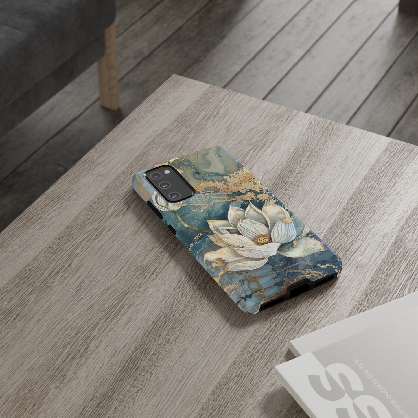 Zen Lotus Gold Floral Phone Case