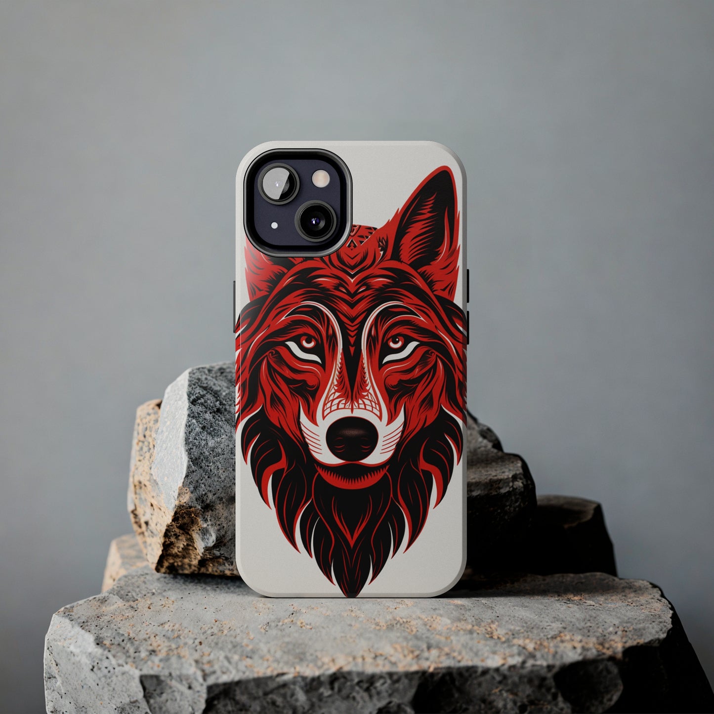 Mystic Echoes: Native American Tribal Wolf | Cultural Heritage iPhone Case