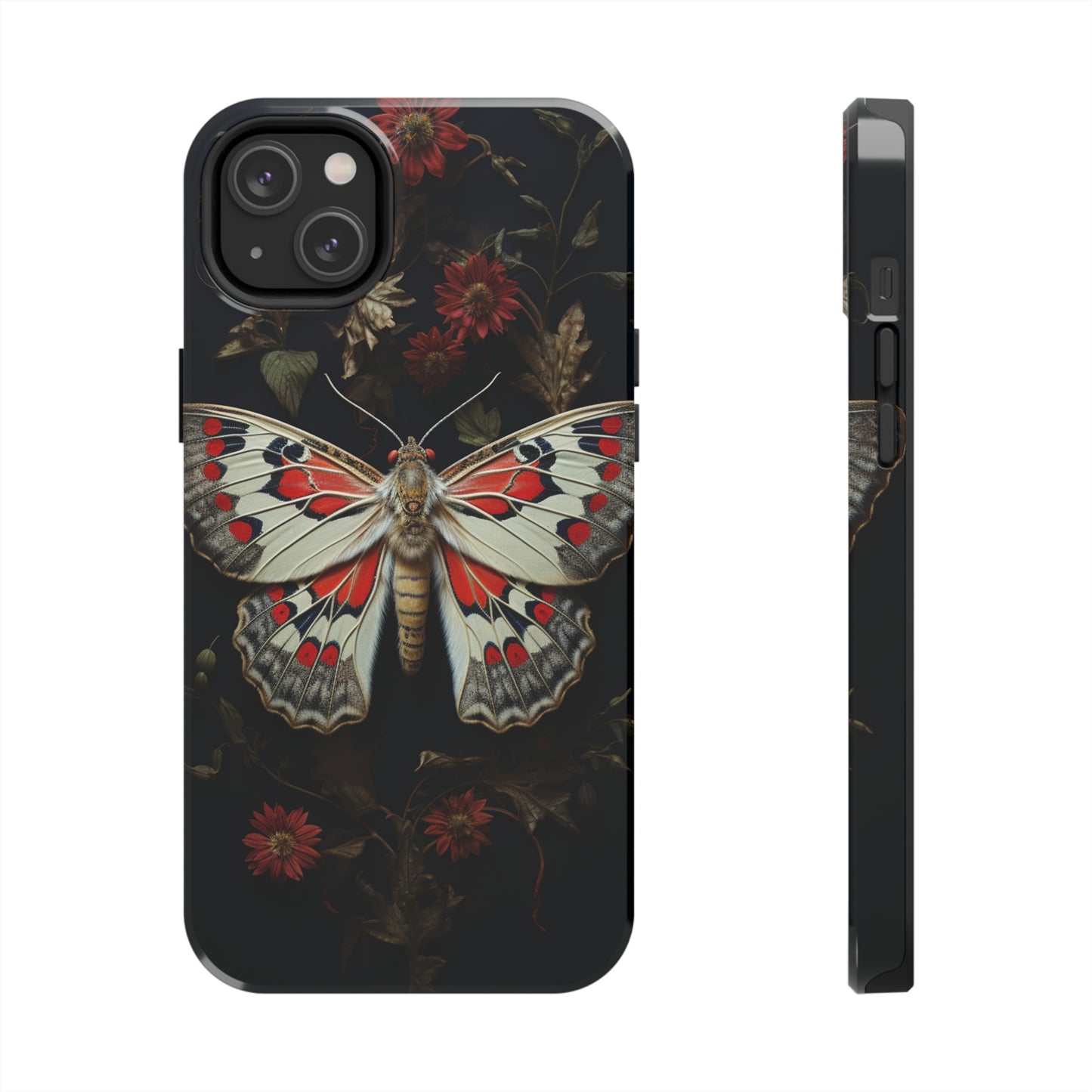 Deadhead Moth Gothic Floral Aesthetic Dark Academia iPhone Case | Embrace Mysterious Elegance