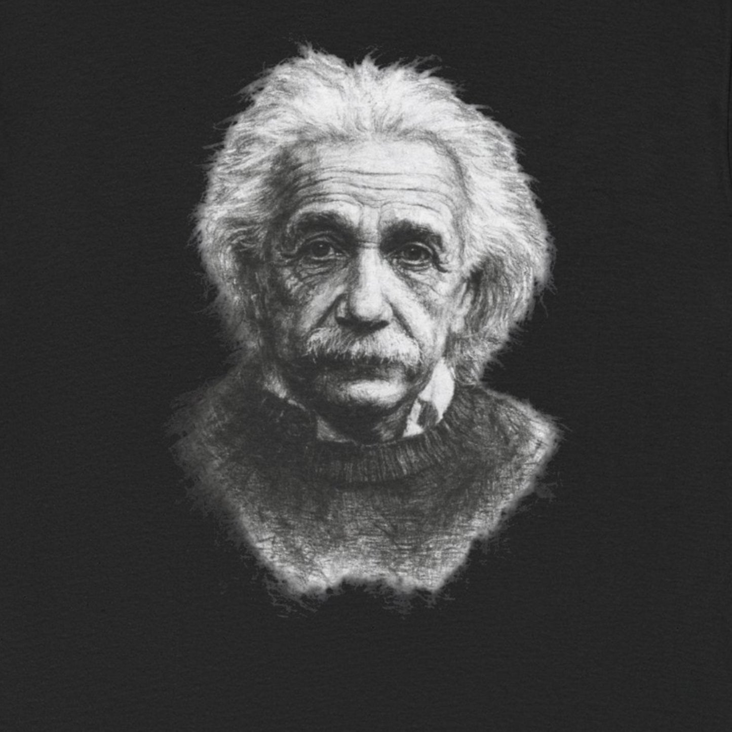 Albert Einstein retro art t-shirt with iconic physicist graphic design