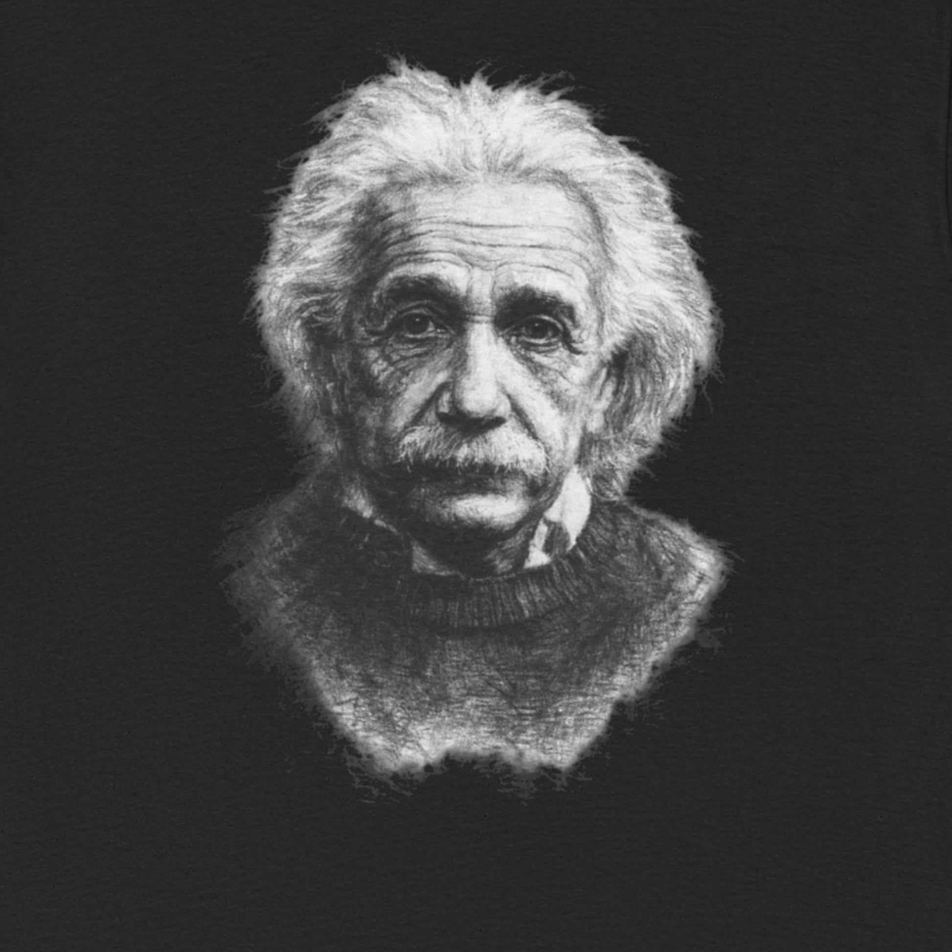 Albert Einstein retro art t-shirt with iconic physicist graphic design