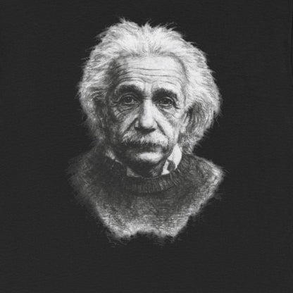 Albert Einstein retro art t-shirt with iconic physicist graphic design