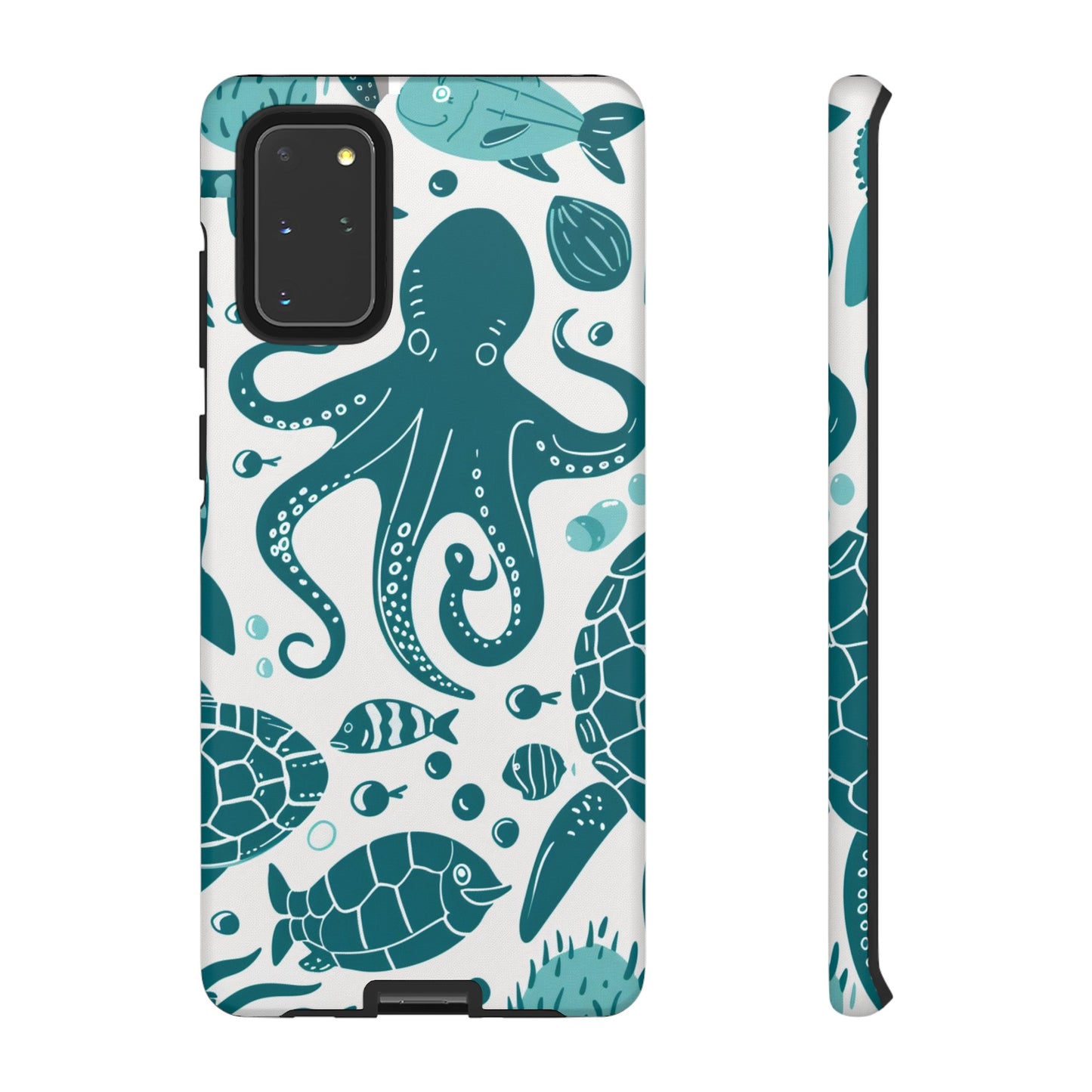 Undersea World Octopus, Turtle, Manta Ray Phone Case