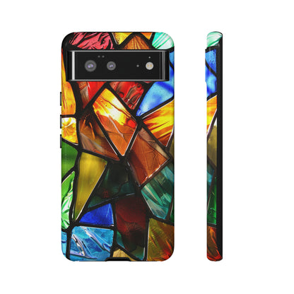 Color Explosion Abstract Stained Glass Phone Case