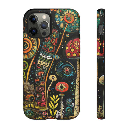 Retro 1960s Psychedelic Flowers Phone Case